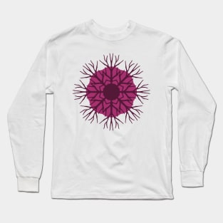 Solid Roots Wreath (Purple Pink) Long Sleeve T-Shirt